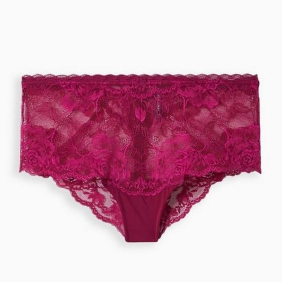 Torrid Floral Lace Cheeky Panty Underwear With Open Back Slit 3x & 4x - Picture 3 of 4